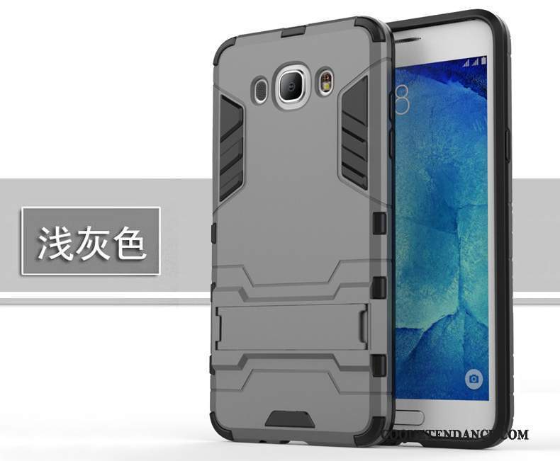 Samsung Galaxy J7 2015 Coque De Téléphone Incassable Silicone Or Tendance