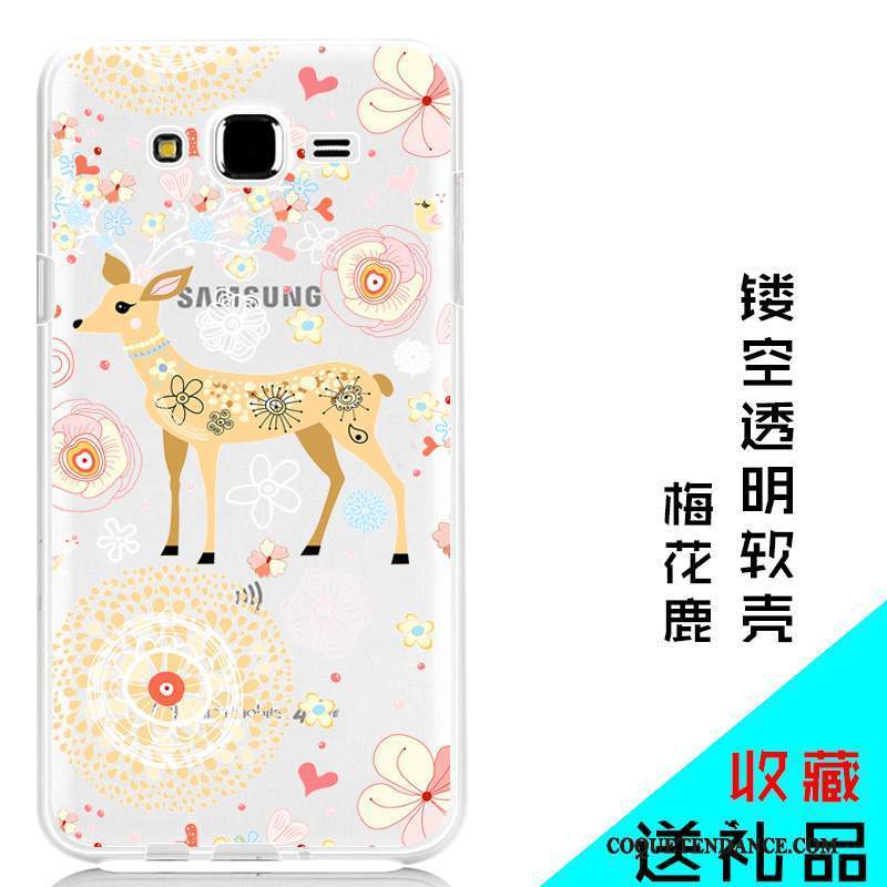 Samsung Galaxy J7 2015 Coque Fluide Doux Étui Silicone Coque De Téléphone