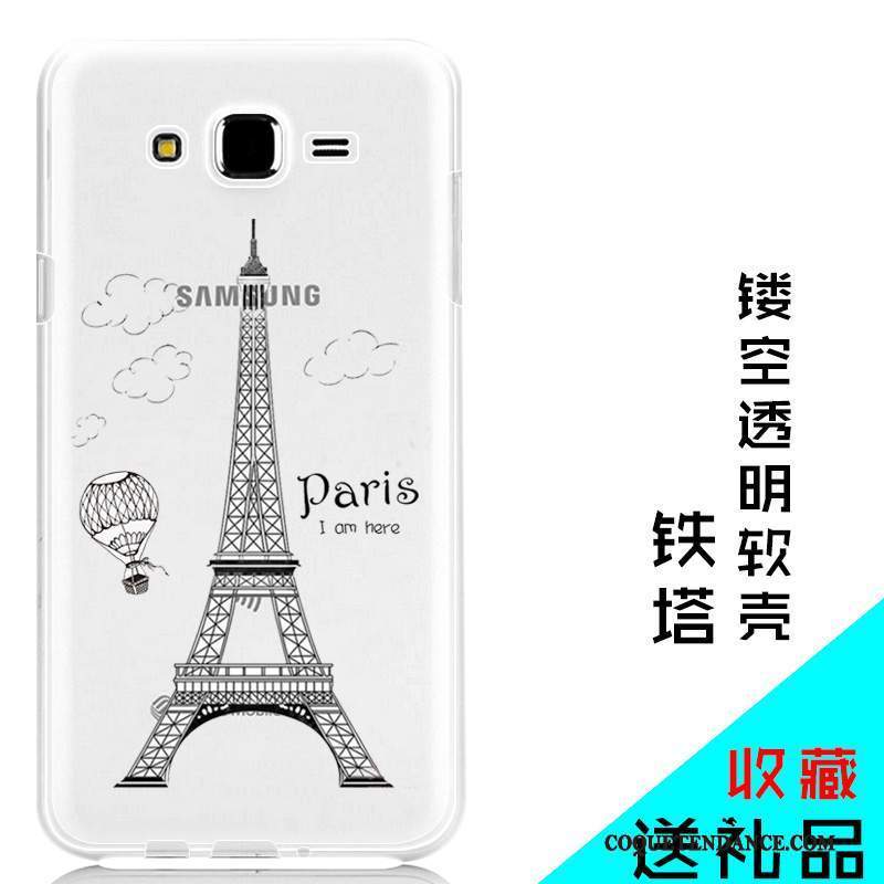 Samsung Galaxy J7 2015 Coque Fluide Doux Étui Silicone Coque De Téléphone