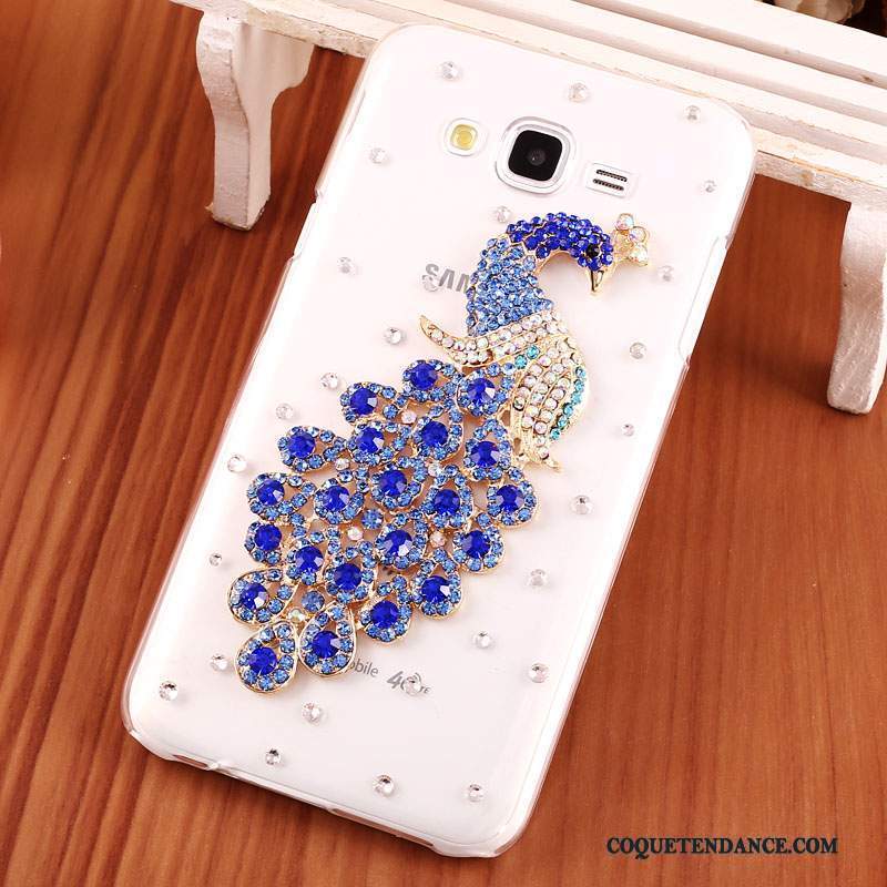 Samsung Galaxy J7 2015 Coque Protection Transparent Difficile Or Strass
