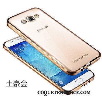 Samsung Galaxy J7 2015 Coque Résistant Aux Rayures Étui Argent Transparent Incassable