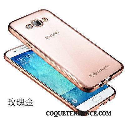 Samsung Galaxy J7 2015 Coque Résistant Aux Rayures Étui Argent Transparent Incassable