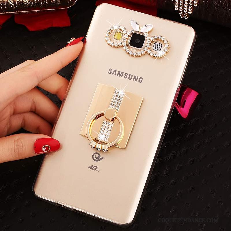 Samsung Galaxy J7 2015 Coque Strass Protection Anneau Très Mince