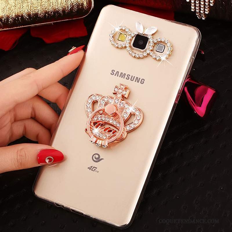 Samsung Galaxy J7 2015 Coque Strass Protection Anneau Très Mince