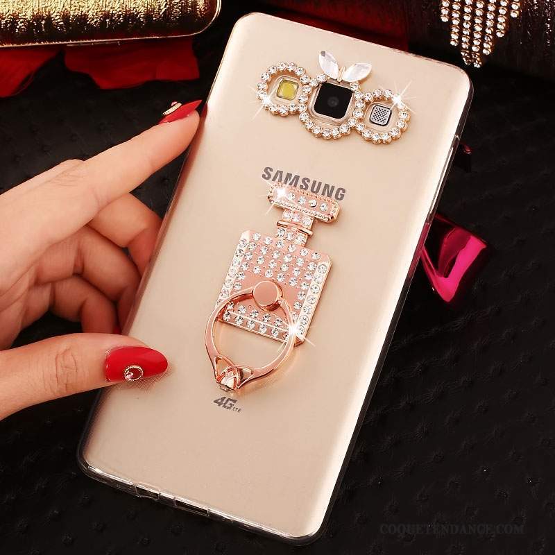 Samsung Galaxy J7 2015 Coque Strass Protection Anneau Très Mince