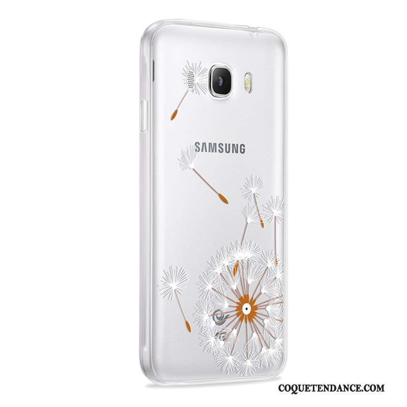 Samsung Galaxy J7 2016 Coque De Téléphone Silicone Étui Rose Fluide Doux