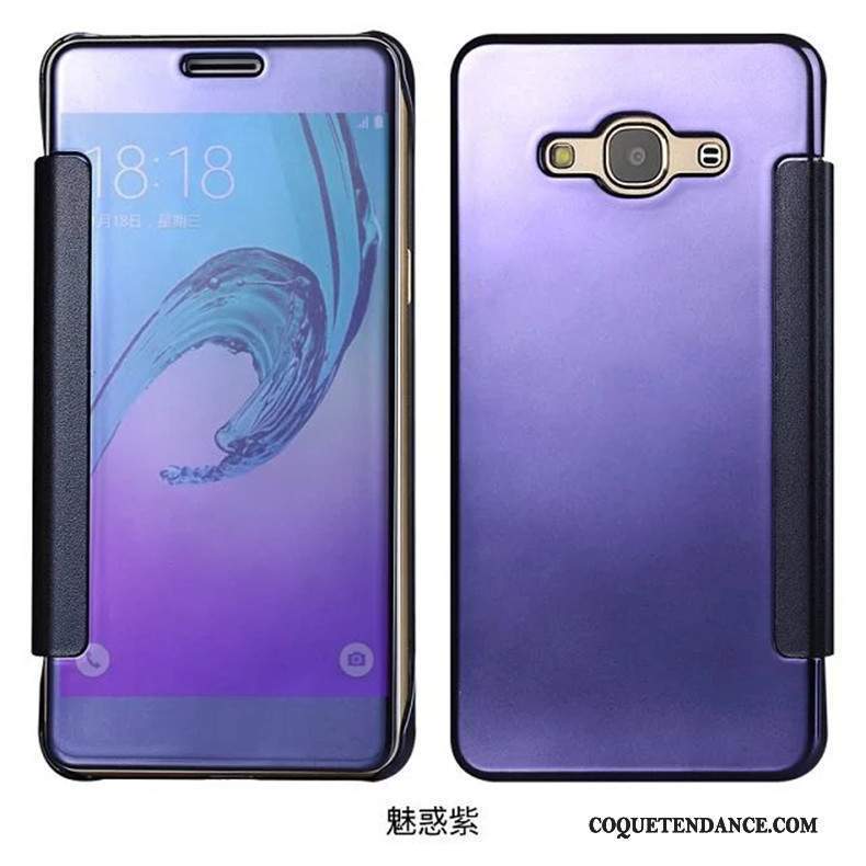 Samsung Galaxy J7 2016 Coque Protection Miroir Étui Incassable