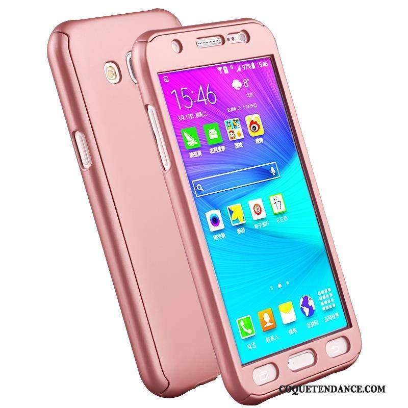 Samsung Galaxy J7 2016 Coque Tout Compris Protection Étui Difficile Or