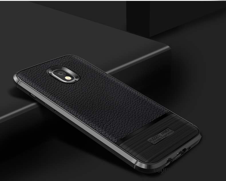 Samsung Galaxy J7 2017 Coque De Téléphone Étui Incassable Noir Silicone