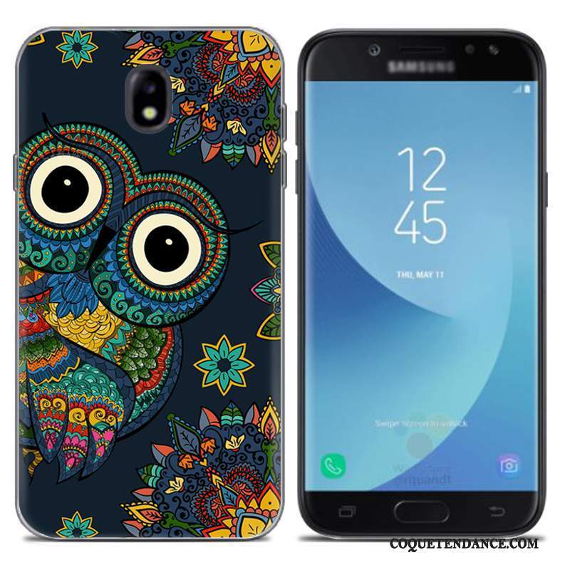 Samsung Galaxy J7 2017 Coque Fluide Doux Peinture Silicone Créatif