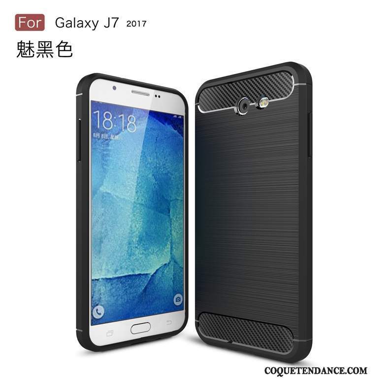 Samsung Galaxy J7 2017 Coque Incassable Protection Fluide Doux Modèle Fleurie Étui