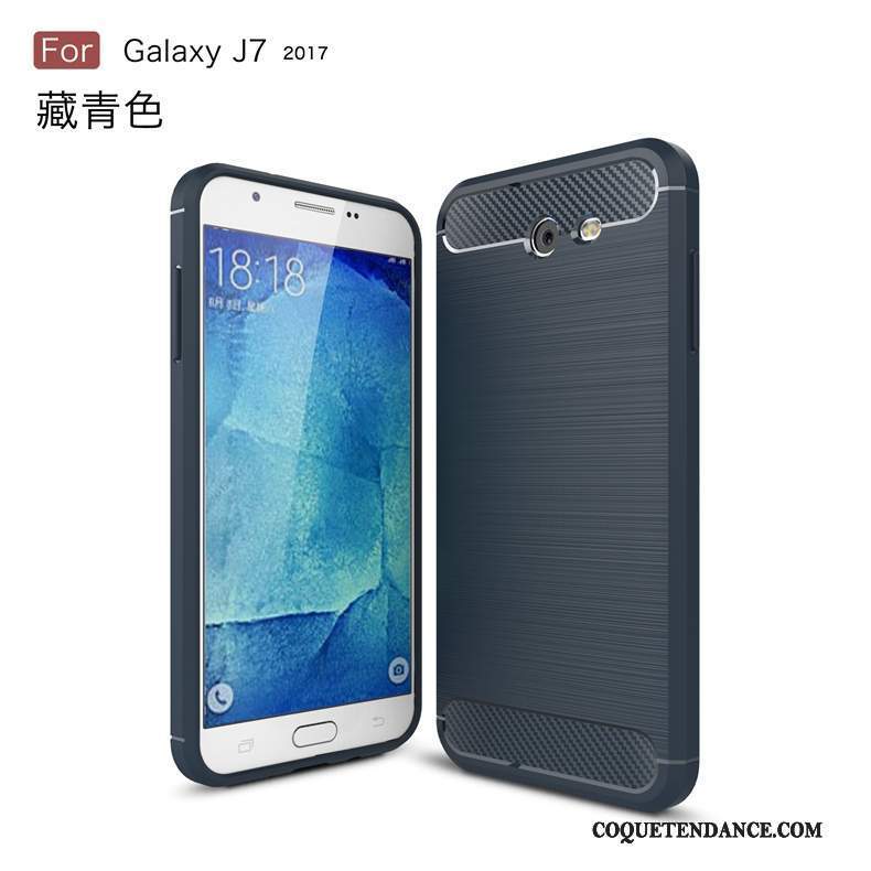 Samsung Galaxy J7 2017 Coque Incassable Protection Fluide Doux Modèle Fleurie Étui