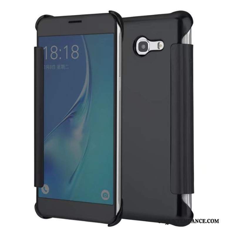 Samsung Galaxy J7 2017 Coque Incassable Étui Miroir Or Protection