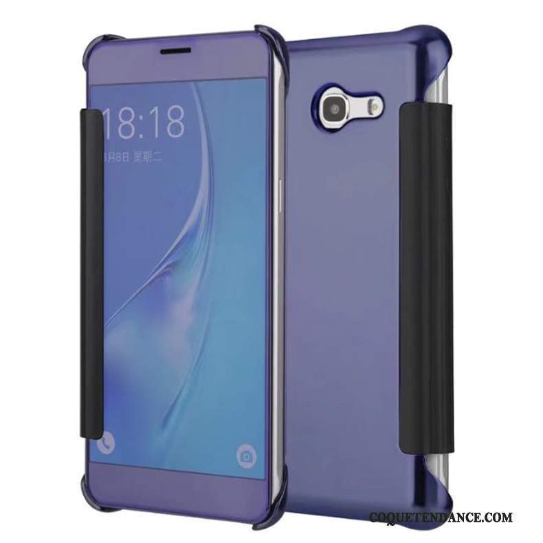 Samsung Galaxy J7 2017 Coque Incassable Étui Miroir Or Protection