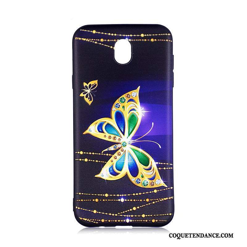 Samsung Galaxy J7 2017 Coque Peinture De Téléphone Gaufrage Fluide Doux Multicolore