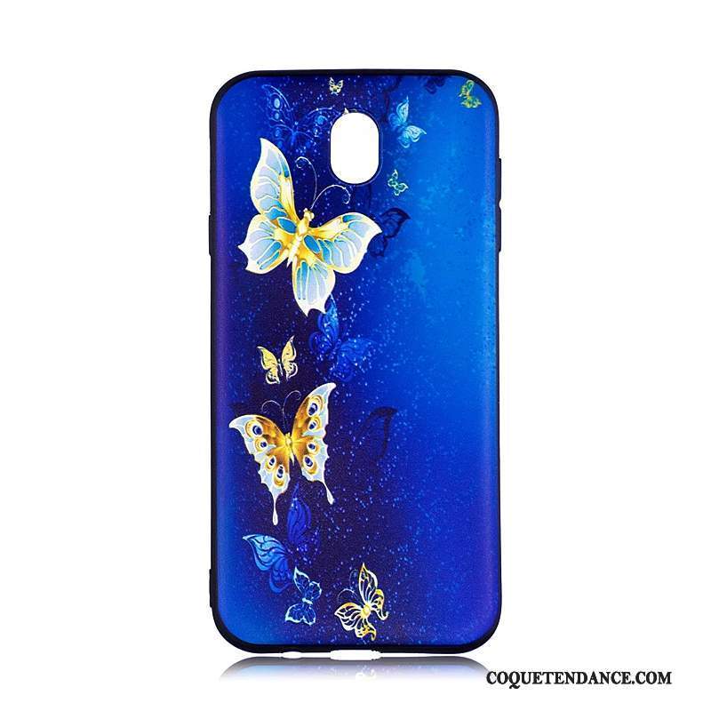 Samsung Galaxy J7 2017 Coque Peinture De Téléphone Gaufrage Fluide Doux Multicolore