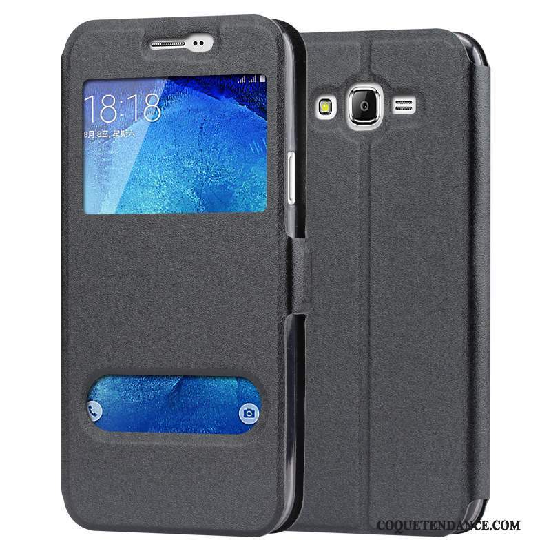 Samsung Galaxy J7 2017 Coque Étui En Cuir Protection Tout Compris De Téléphone Rouge