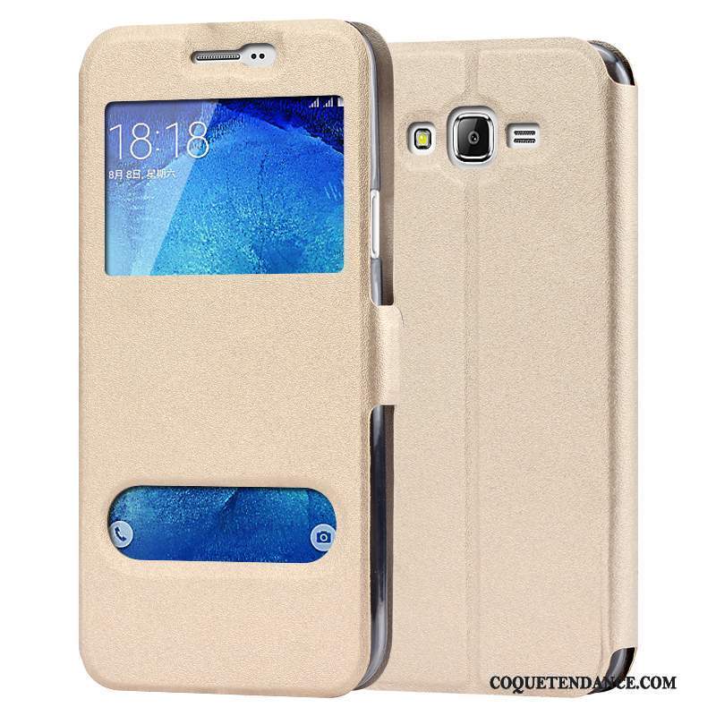 Samsung Galaxy J7 2017 Coque Étui En Cuir Protection Tout Compris De Téléphone Rouge