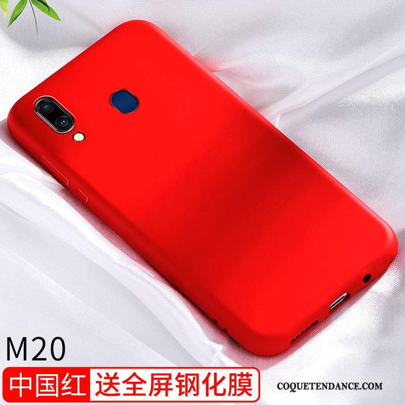 Samsung Galaxy M20 Coque Tout Compris Créatif Net Rouge Incassable Très Mince