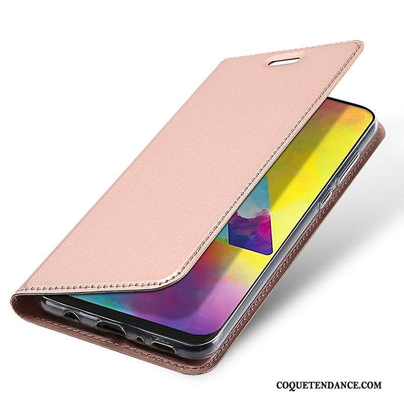 Samsung Galaxy M20 Coque Étui Tempérer Membrane De Téléphone Or Rose