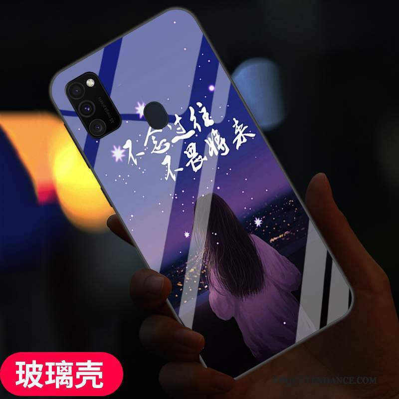 Samsung Galaxy M30s Coque Protection Incassable Amoureux Étui Tendance