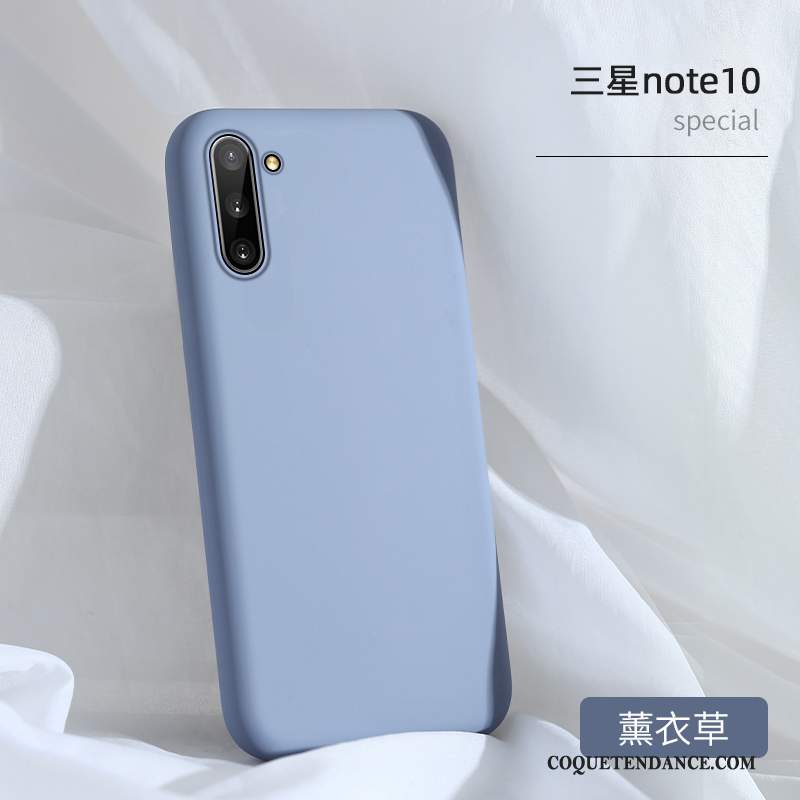 Samsung Galaxy Note 10 Coque Personnalité Bleu Très Mince Tout Compris Couleur Unie
