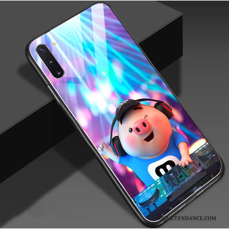 Samsung Galaxy Note 10 Coque Petit Dessin Animé Verre Charmant Fluide Doux