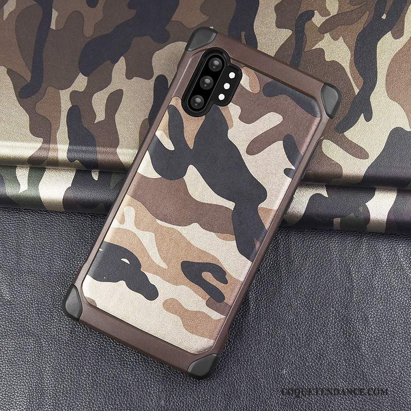 Samsung Galaxy Note 10+ Coque Étui Camouflage Protection De Téléphone Violet