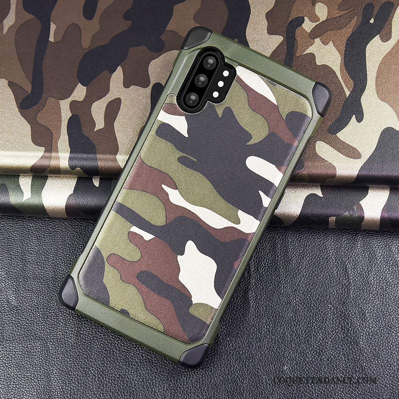 Samsung Galaxy Note 10+ Coque Étui Camouflage Protection De Téléphone Violet