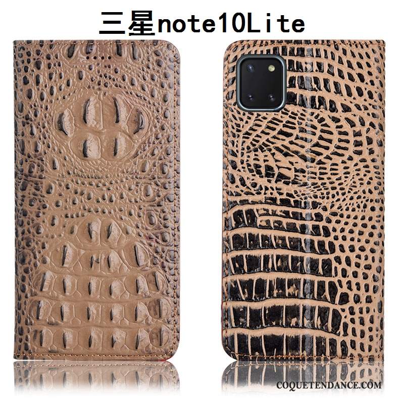 Samsung Galaxy Note 10 Lite Coque Incassable Crocodile Protection De Téléphone Housse