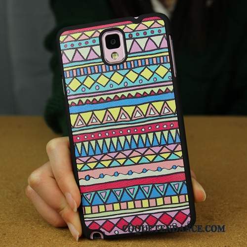 Samsung Galaxy Note 3 Coque Dessin Animé Difficile Multicolore Étui Charmant