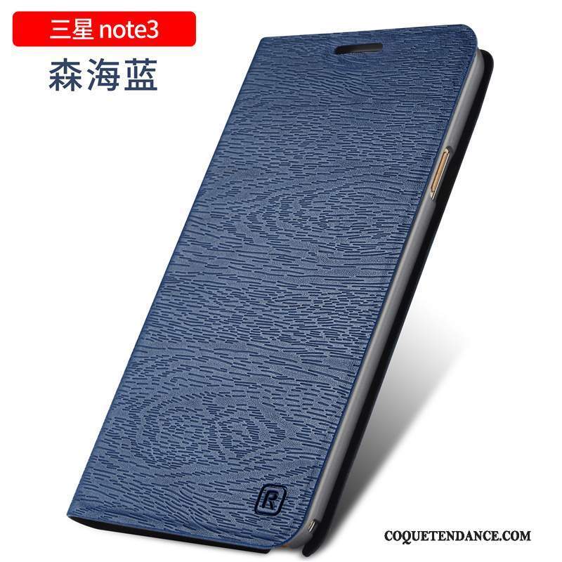 Samsung Galaxy Note 3 Coque Protection Clamshell Étui De Téléphone Bleu