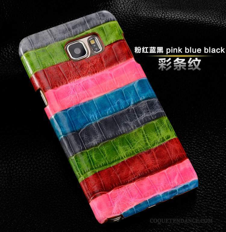 Samsung Galaxy Note 3 Coque Protection Multicolore Cuir Cuir Véritable Étui En Cuir