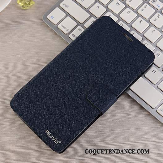 Samsung Galaxy Note 4 Coque Clamshell Protection Étui Bleu
