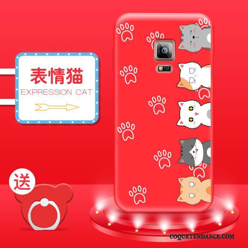 Samsung Galaxy Note 4 Coque De Téléphone Créatif Rouge Silicone Tout Compris