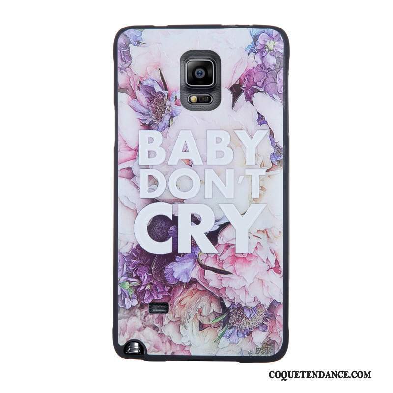 Samsung Galaxy Note 4 Coque Gaufrage Fluide Doux Multicolore Protection Dessin Animé