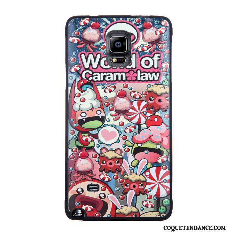 Samsung Galaxy Note 4 Coque Gaufrage Fluide Doux Multicolore Protection Dessin Animé