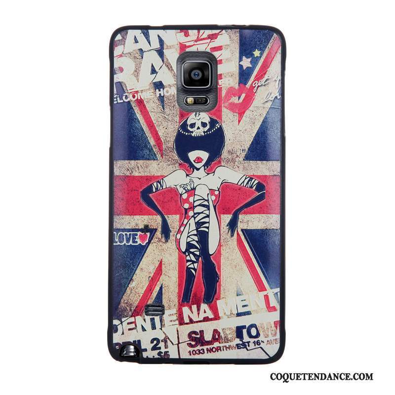 Samsung Galaxy Note 4 Coque Gaufrage Fluide Doux Multicolore Protection Dessin Animé