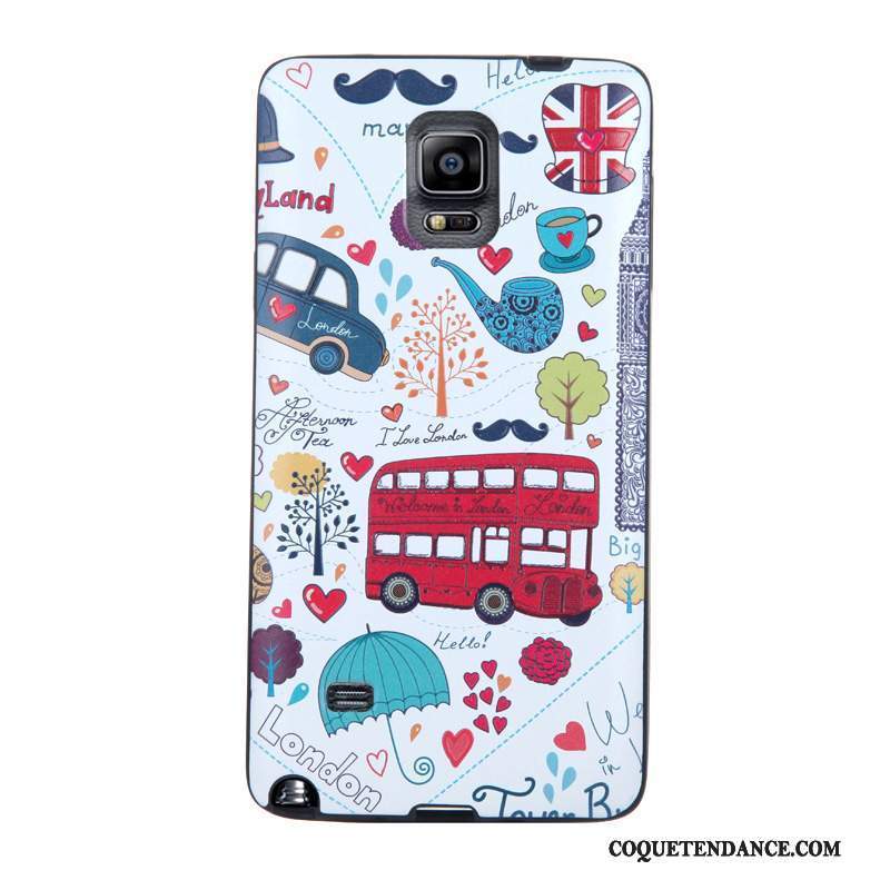 Samsung Galaxy Note 4 Coque Gaufrage Fluide Doux Multicolore Protection Dessin Animé