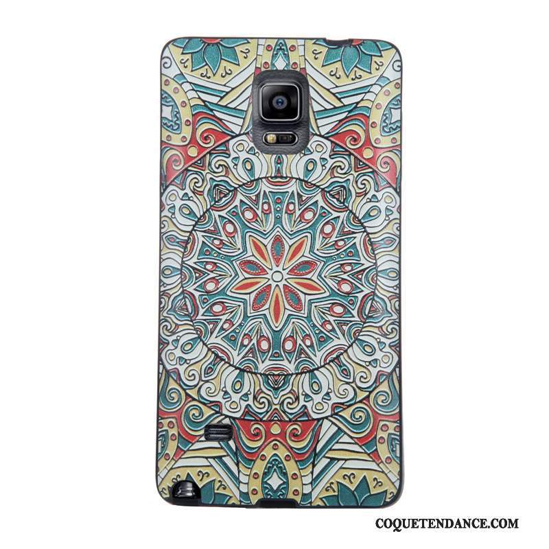 Samsung Galaxy Note 4 Coque Gaufrage Fluide Doux Multicolore Protection Dessin Animé