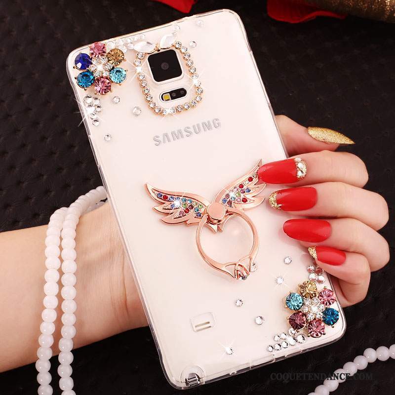 Samsung Galaxy Note 4 Coque Or Cristal Silicone De Téléphone Fluide Doux