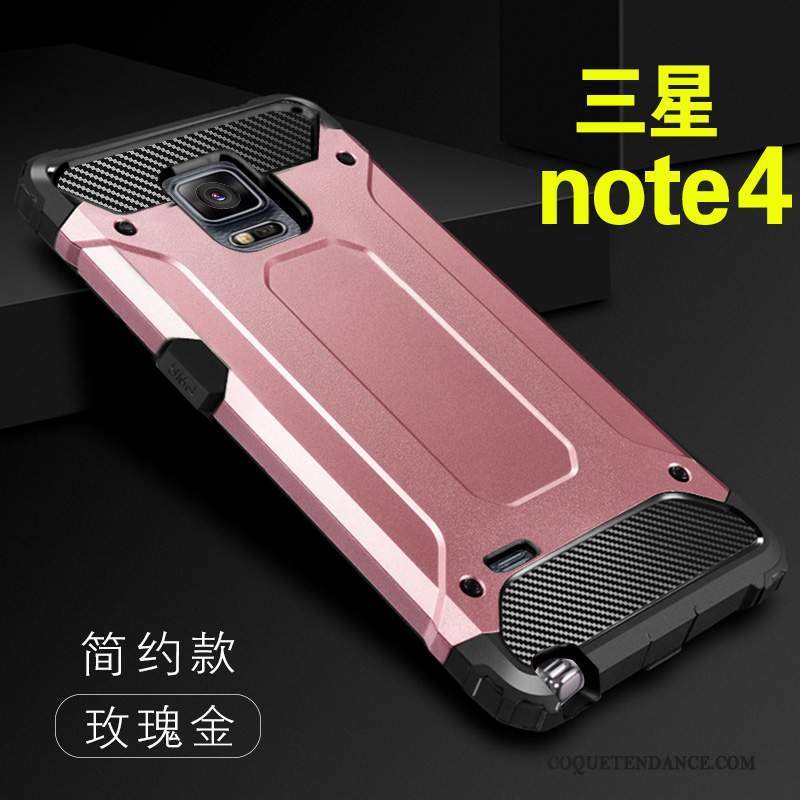 Samsung Galaxy Note 4 Coque Personnalité Délavé En Daim Noir Protection Silicone