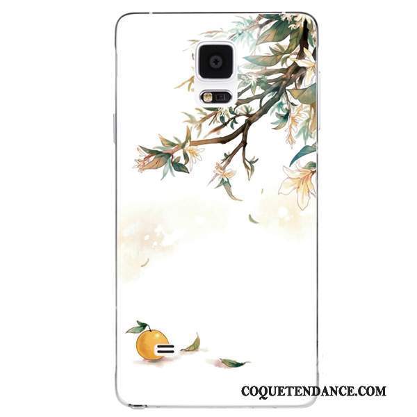 Samsung Galaxy Note 4 Coque Style Chinois Floral Peinte À La Main Étui Fluide Doux