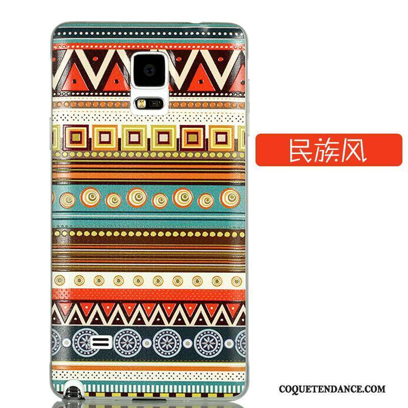 Samsung Galaxy Note 4 Coque Très Mince Dessin Animé Protection Couvercle Arrière Délavé En Daim