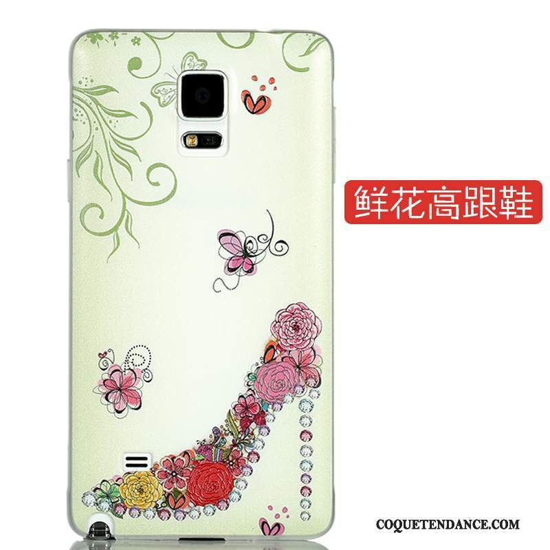 Samsung Galaxy Note 4 Coque Très Mince Dessin Animé Protection Couvercle Arrière Délavé En Daim