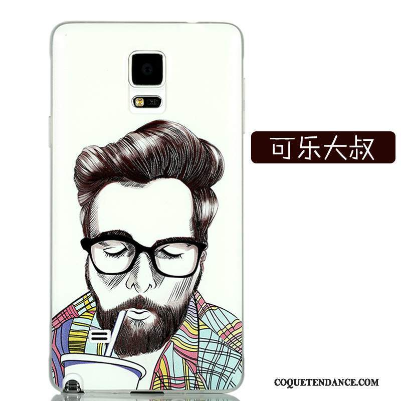 Samsung Galaxy Note 4 Coque Très Mince Dessin Animé Protection Couvercle Arrière Délavé En Daim