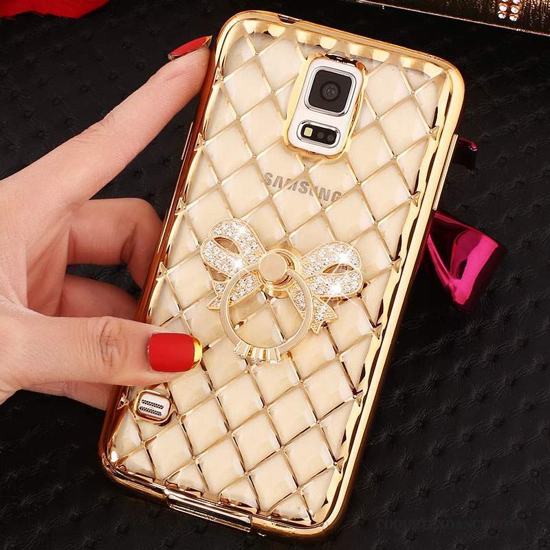 Samsung Galaxy Note 4 Coque Très Mince Étui Silicone Anneau Strass