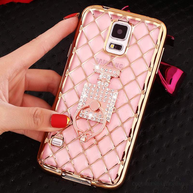 Samsung Galaxy Note 4 Coque Très Mince Étui Silicone Anneau Strass