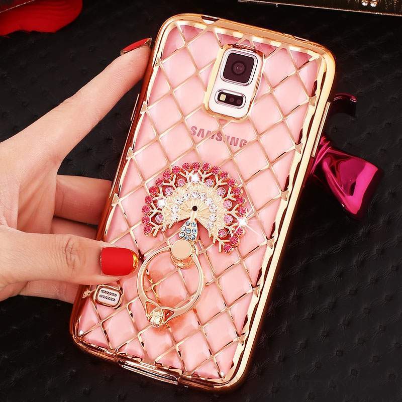 Samsung Galaxy Note 4 Coque Très Mince Étui Silicone Anneau Strass