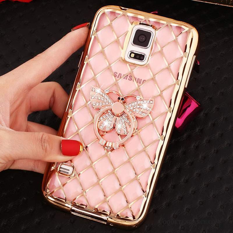 Samsung Galaxy Note 4 Coque Très Mince Étui Silicone Anneau Strass